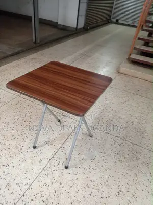 Multifunctional Folding Table, Portable Wooden Square Table Metal Legs