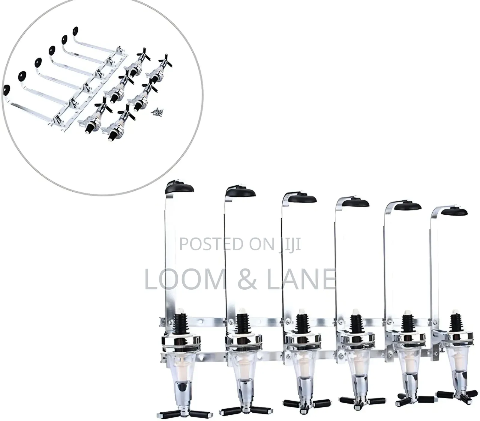 6-Bottle Wall-Mounted Liquor Dispenser