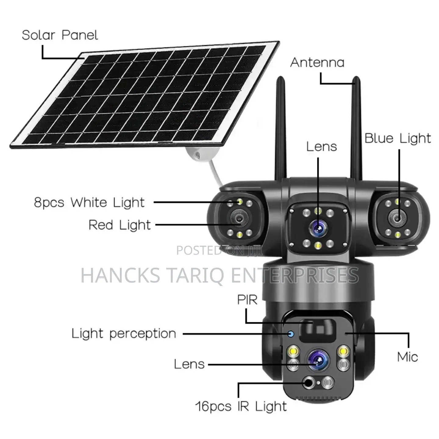 Calus Ai Solar Camera (Model Vc21-4g).