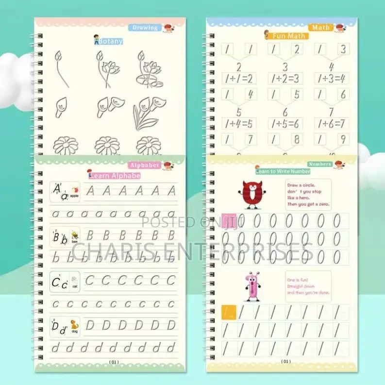 Magic Groove Handwriting Practice Workbooks Reusable Writing Books