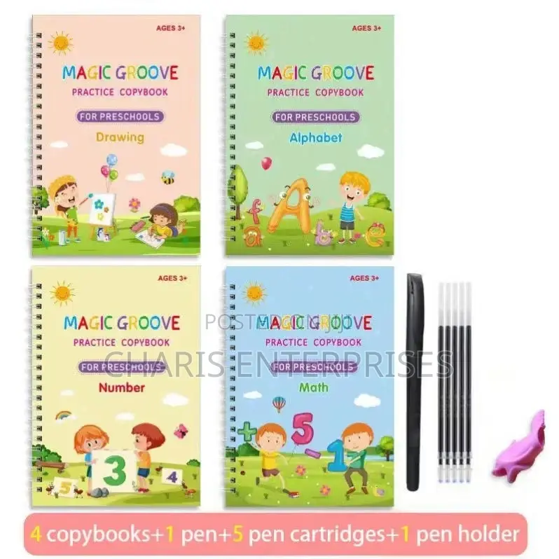 Magic Groove Handwriting Practice Workbooks Reusable Writing Books