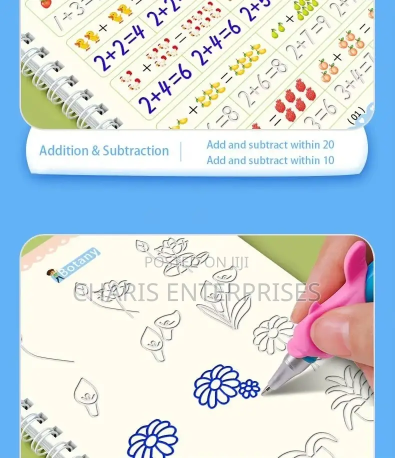 Magic Groove Handwriting Practice Workbooks Reusable Writing Books