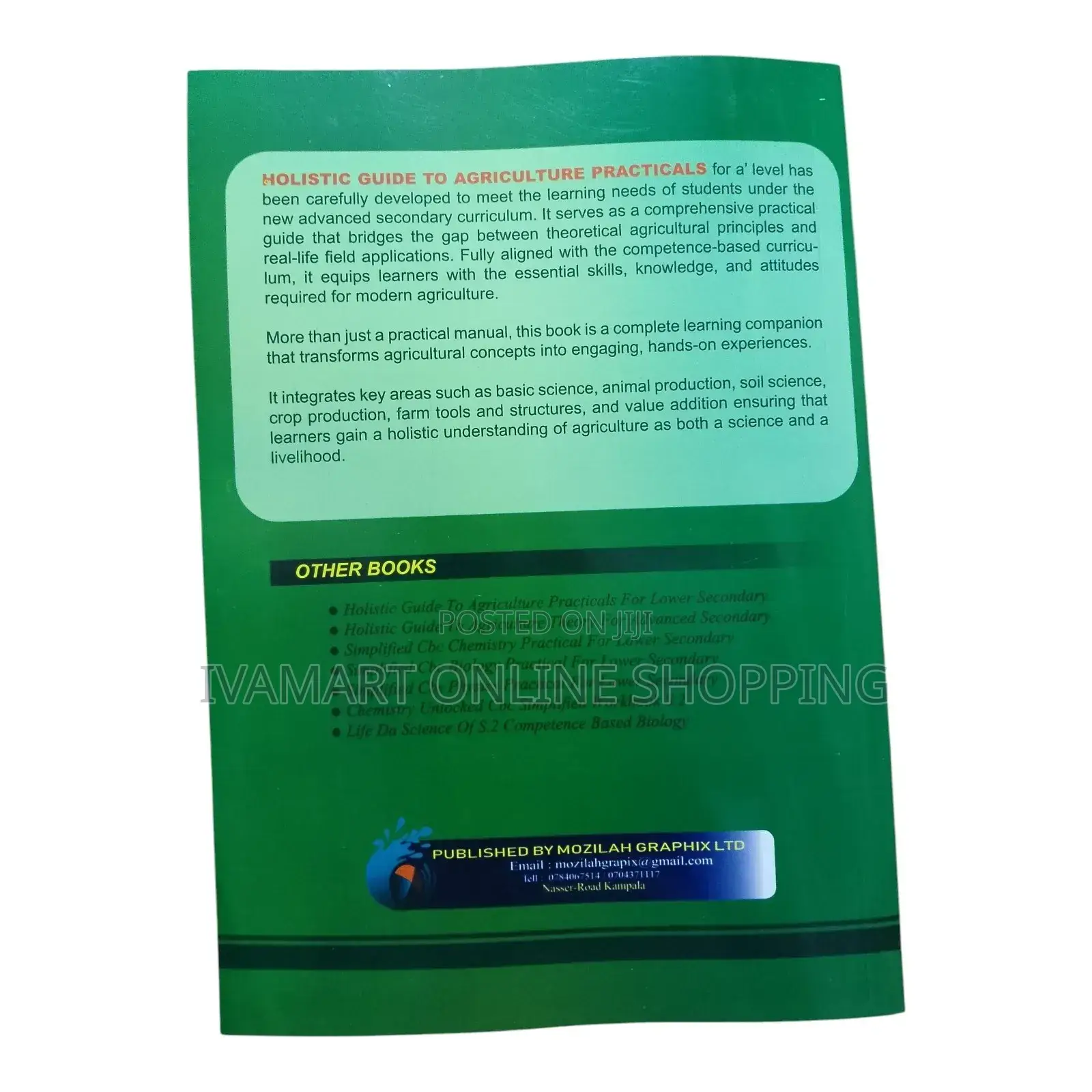A Level Holistic Guide to Agriculture Practicals Book - Dasma
