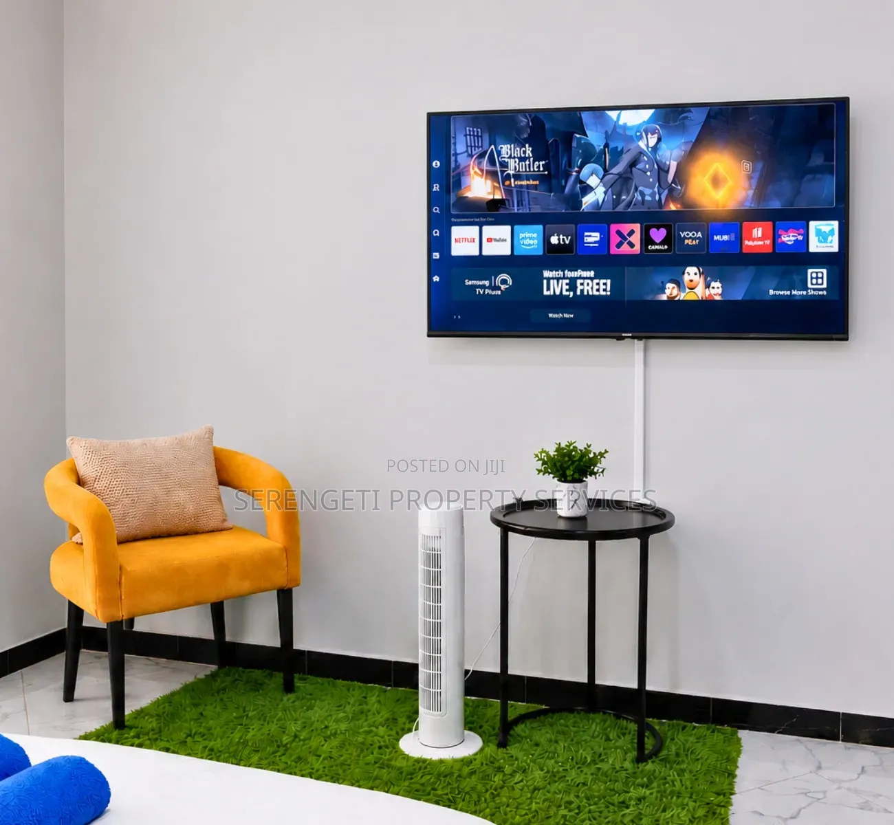 Furnished Studio Airbnb Munyonyo