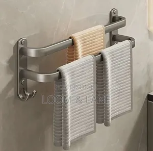 Stainless Steel Double-Rod Towel Rack