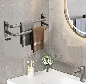 Stainless Steel Double-Rod Towel Rack