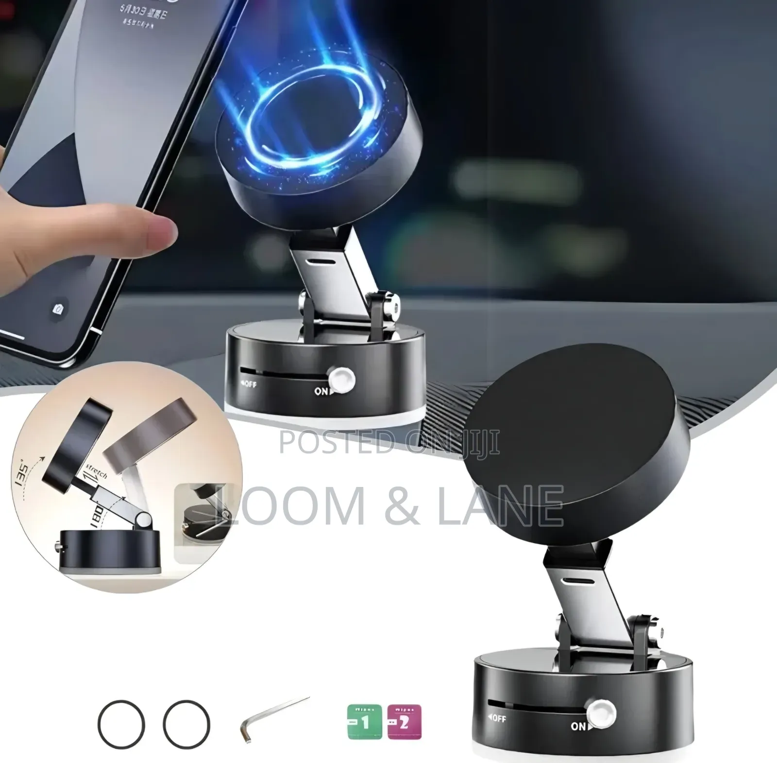 Vacuum Suction Magnetic Phone Holder