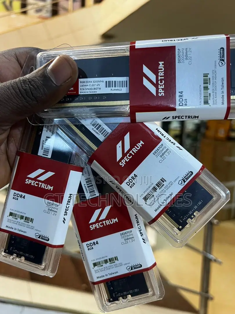 Spectrum Ddr4 Desktop Udimm 8gb 3200mhz