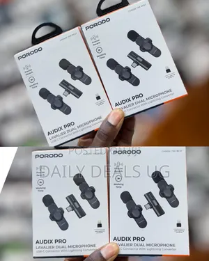 Porodo Audix Pro Lavalier Dual Microphone