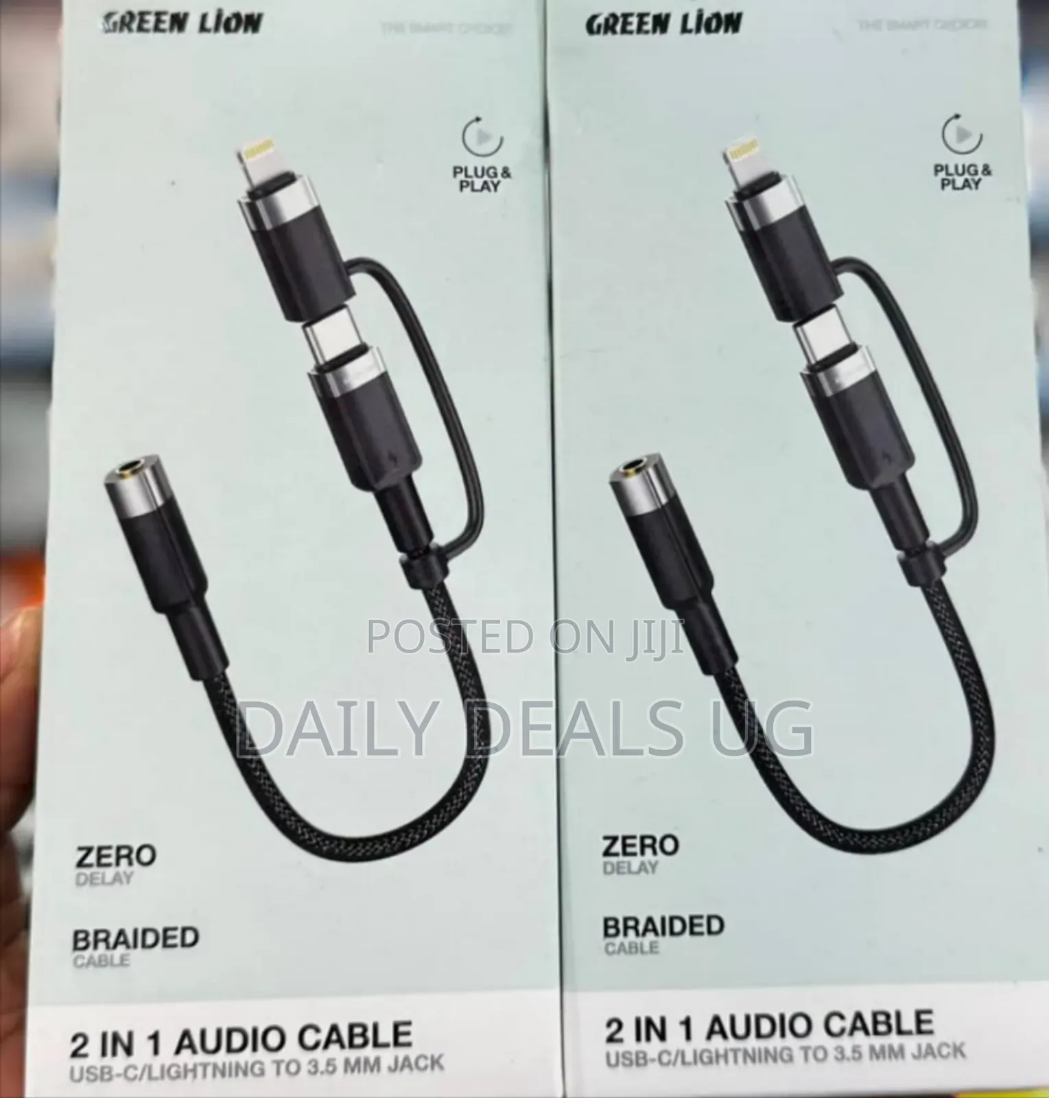 Green Lion 2-in-1 Audio Cable Adapter