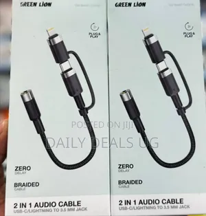 Green Lion 2-in-1 Audio Cable Adapter
