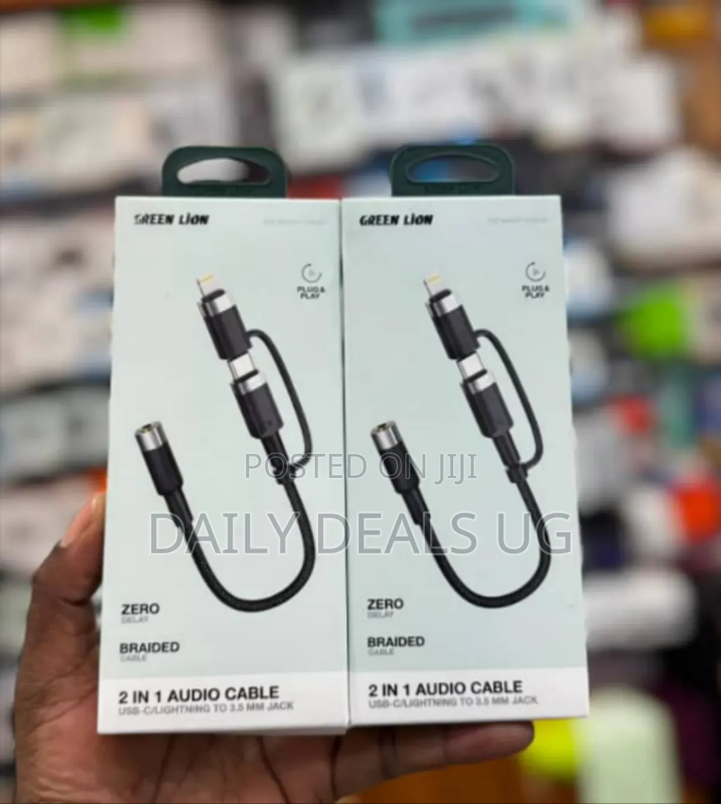 Green Lion 2-in-1 Audio Cable Adapter