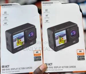 Porodo Uhd Dual Display Action Camera