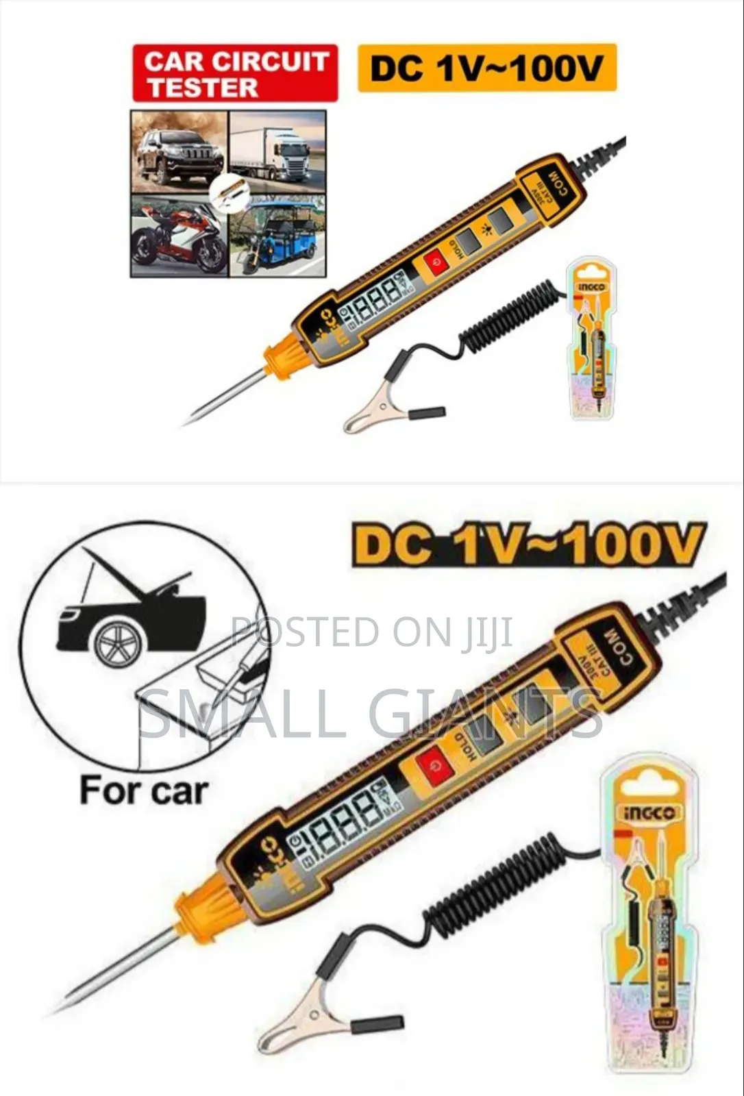 Ingco Digital Automotive Circuit Tester Regulator