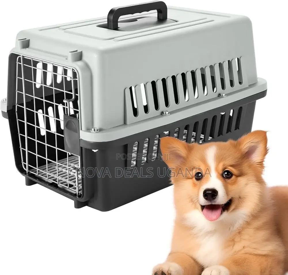 Portable Hard Sidedpetcarrier Carry Breathable Crate Puppy Cage Kennel
