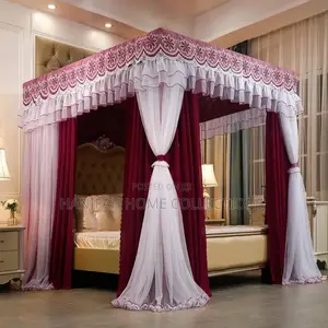 Luxury Four-Poster Bed Canopy Mosquito Net