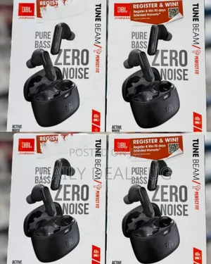 Jbl Tune Beam Wireless Bluetooth Earphones, Water-resistant And Noise-
