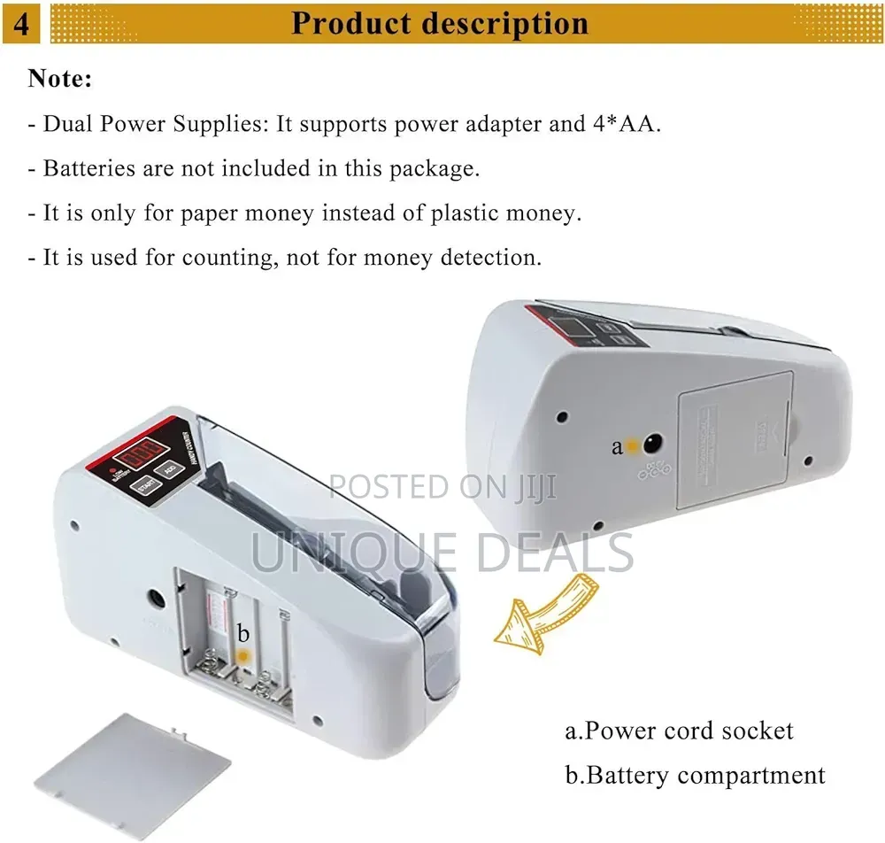 Portable Money Counter Machine Money Counting Machine