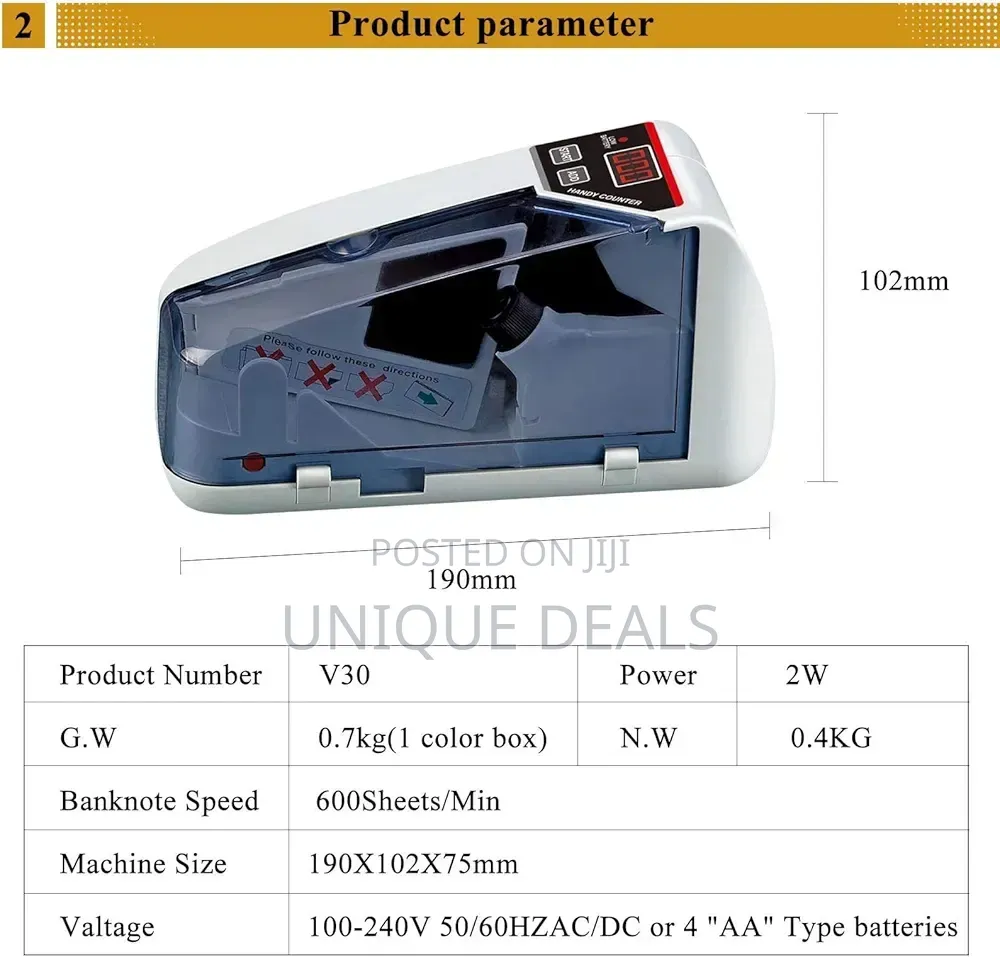 Portable Money Counter Machine Money Counting Machine