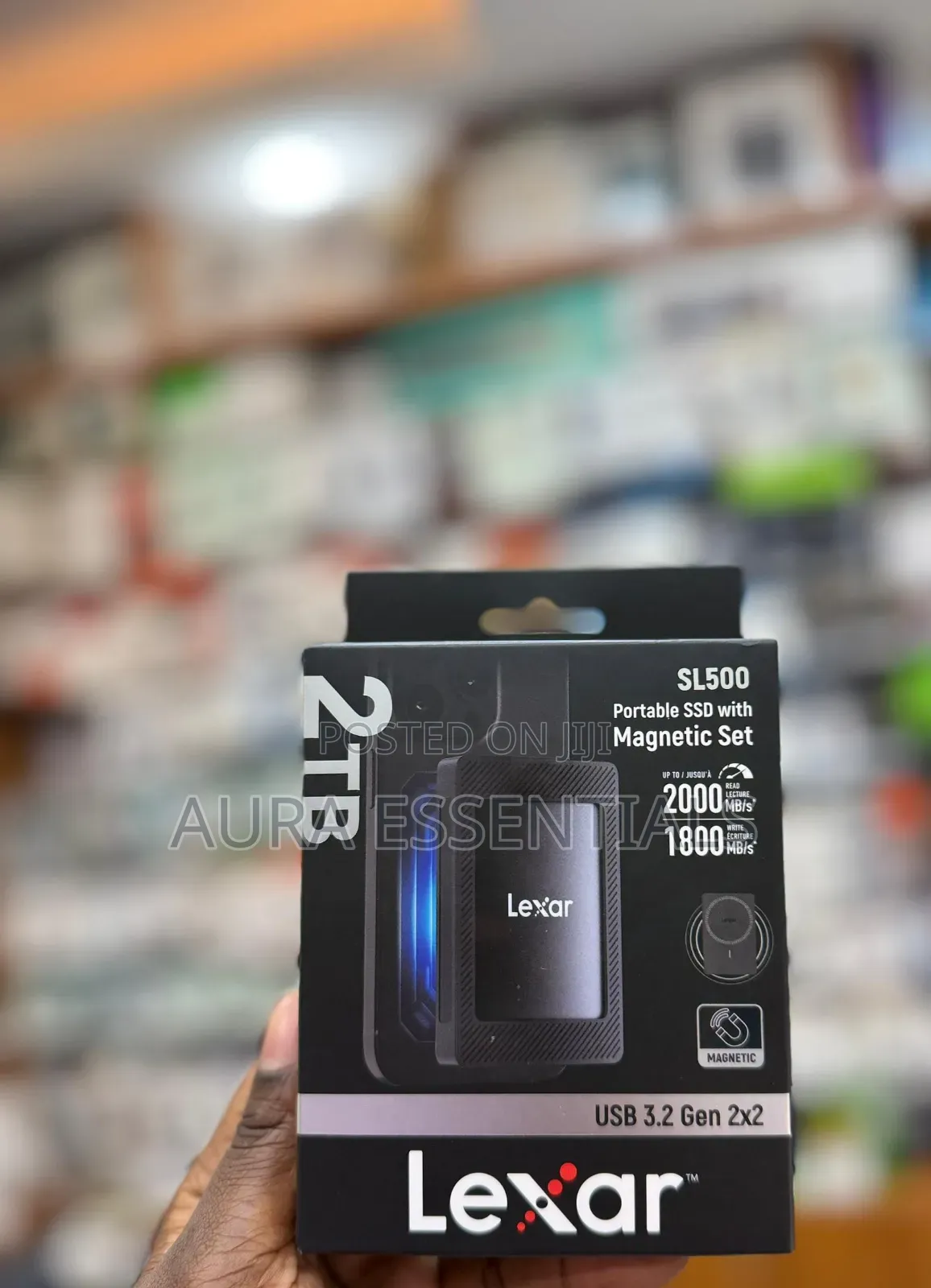 Lexar Sl500 Portable Ssd With Magnetic Set