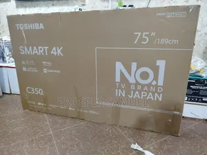 Brand New Toshiba 75 Inches Frameless Digital Flat Screen TVS