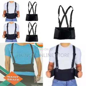 Back Support Adjustable Belt Waist Brace Suspenders Heavy Duty Lift