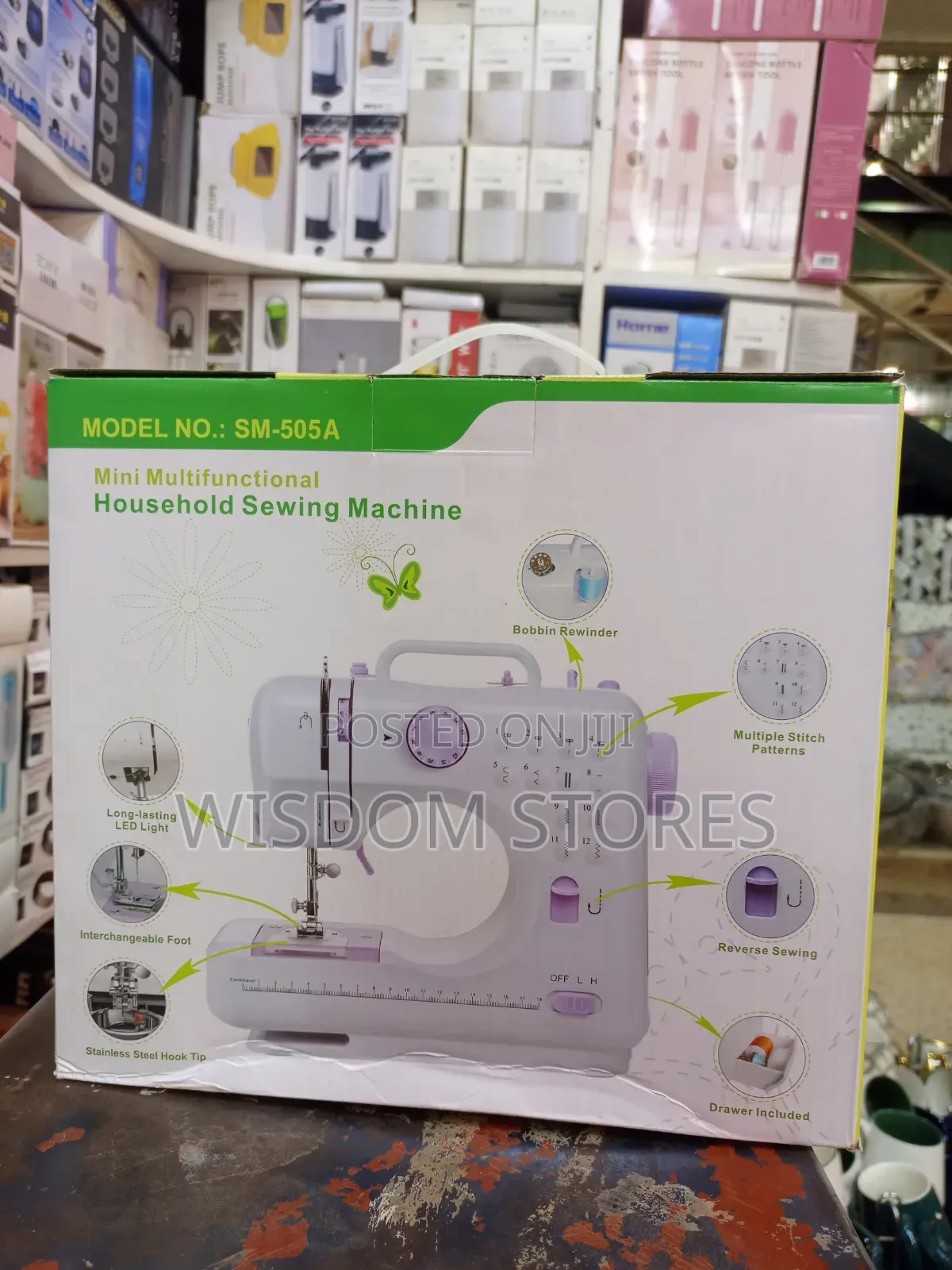 Sm-505a Mini Multifunctional Household Sewing Machine