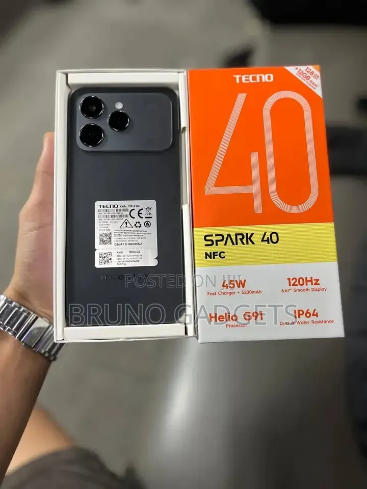 New Tecno Spark 40 128 GB Black