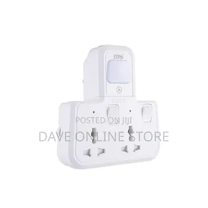 2-Outlet Extension Socket Uk Plug With Night Light (St-3601)