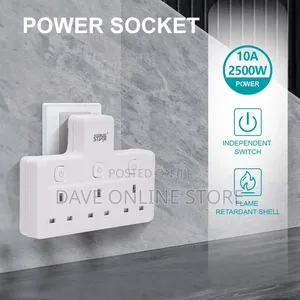 Winning Star Uk Plug Extension Socket – 3 Outlets, 2500w, 10a,
