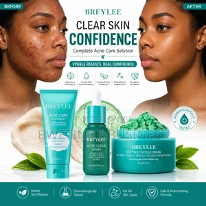 Breylee Acne Kit Salicylic Acid Cleanser, Acne Serum Tea Tree Cream
