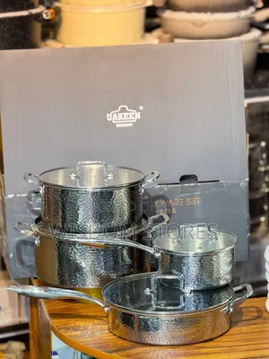 8pc Uakeen Tri-Ply S/S Coockware Set