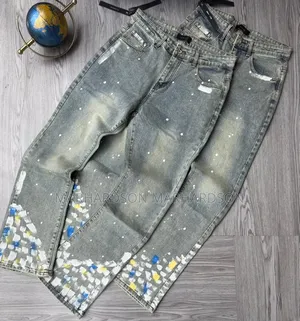Printed Wide Leg Men Pants