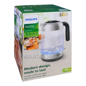 Philips 5000 Series Glass Electric Kettle - 1.7ltrs,