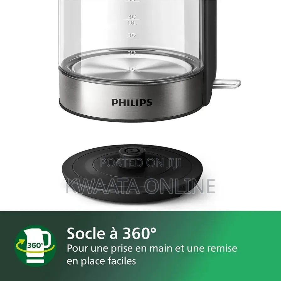 Philips 5000 Series Glass Electric Kettle - 1.7ltrs,