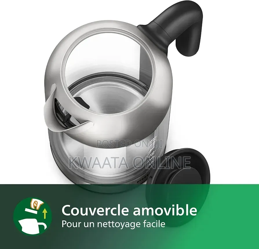 Philips 5000 Series Glass Electric Kettle - 1.7ltrs,