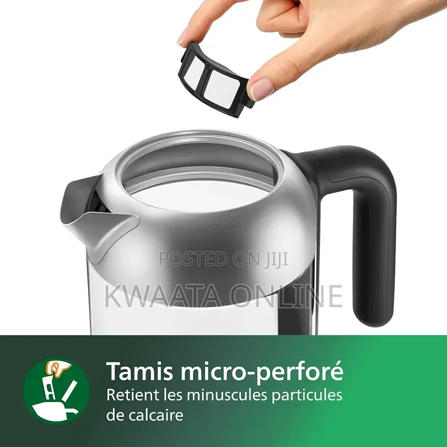 Philips 5000 Series Glass Electric Kettle - 1.7ltrs,