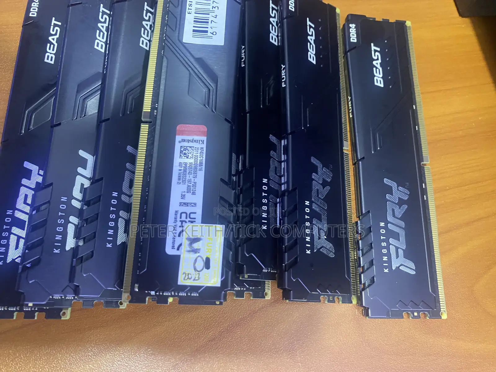 16gb Ddr4 Kingston Fury Beast Ddr4 Performance Ram for Desktops