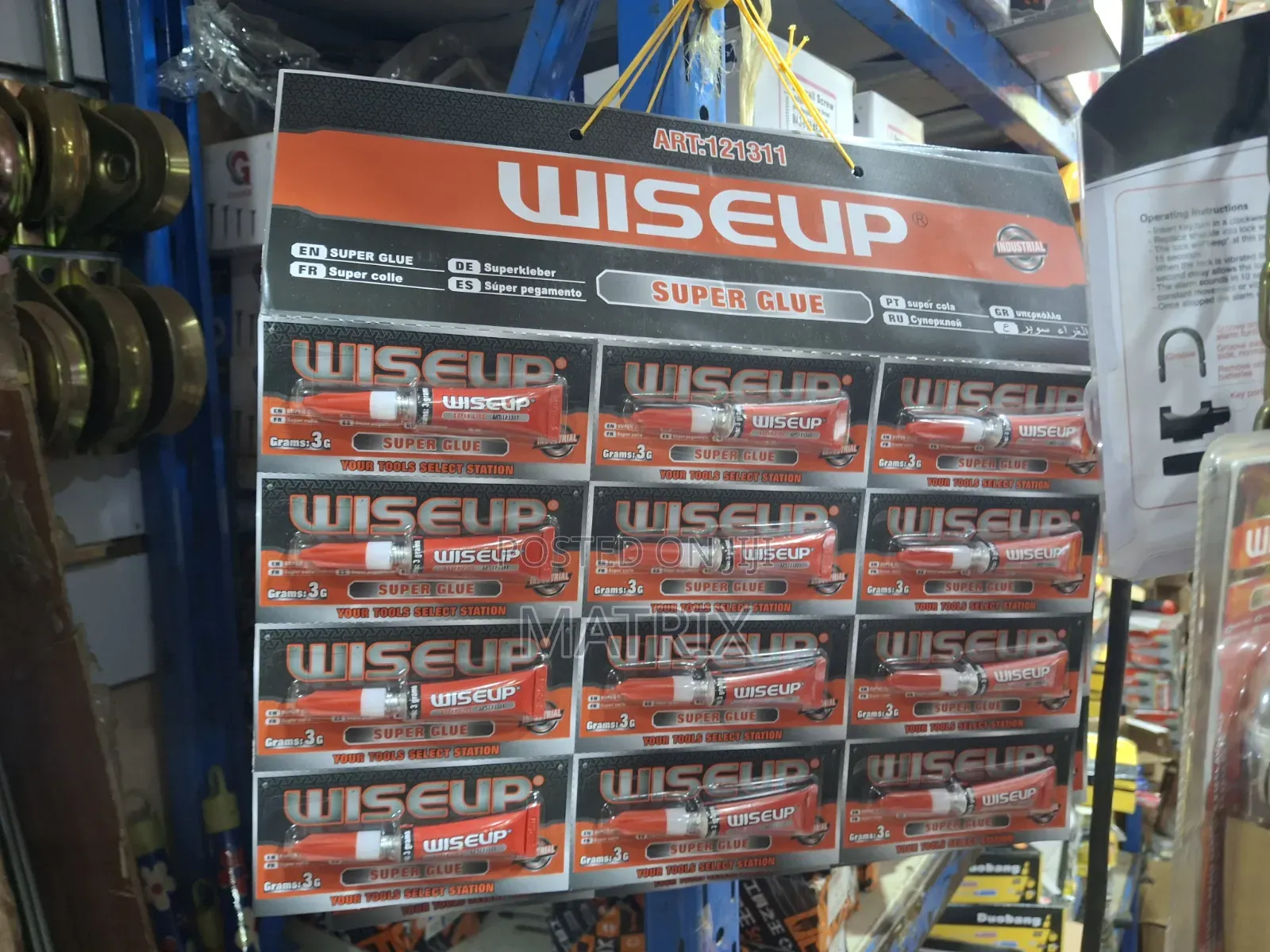 12pc Wiseup Super Glue, A Fast-drying, Industrial-strength Adhesive