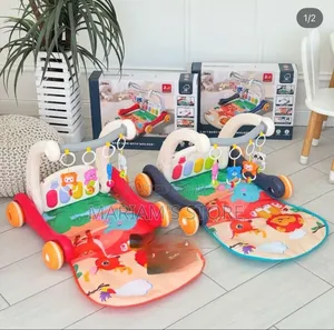 2-in-1 Push Walker With Kick Piano, Designed for Babies Aged 8 to 11