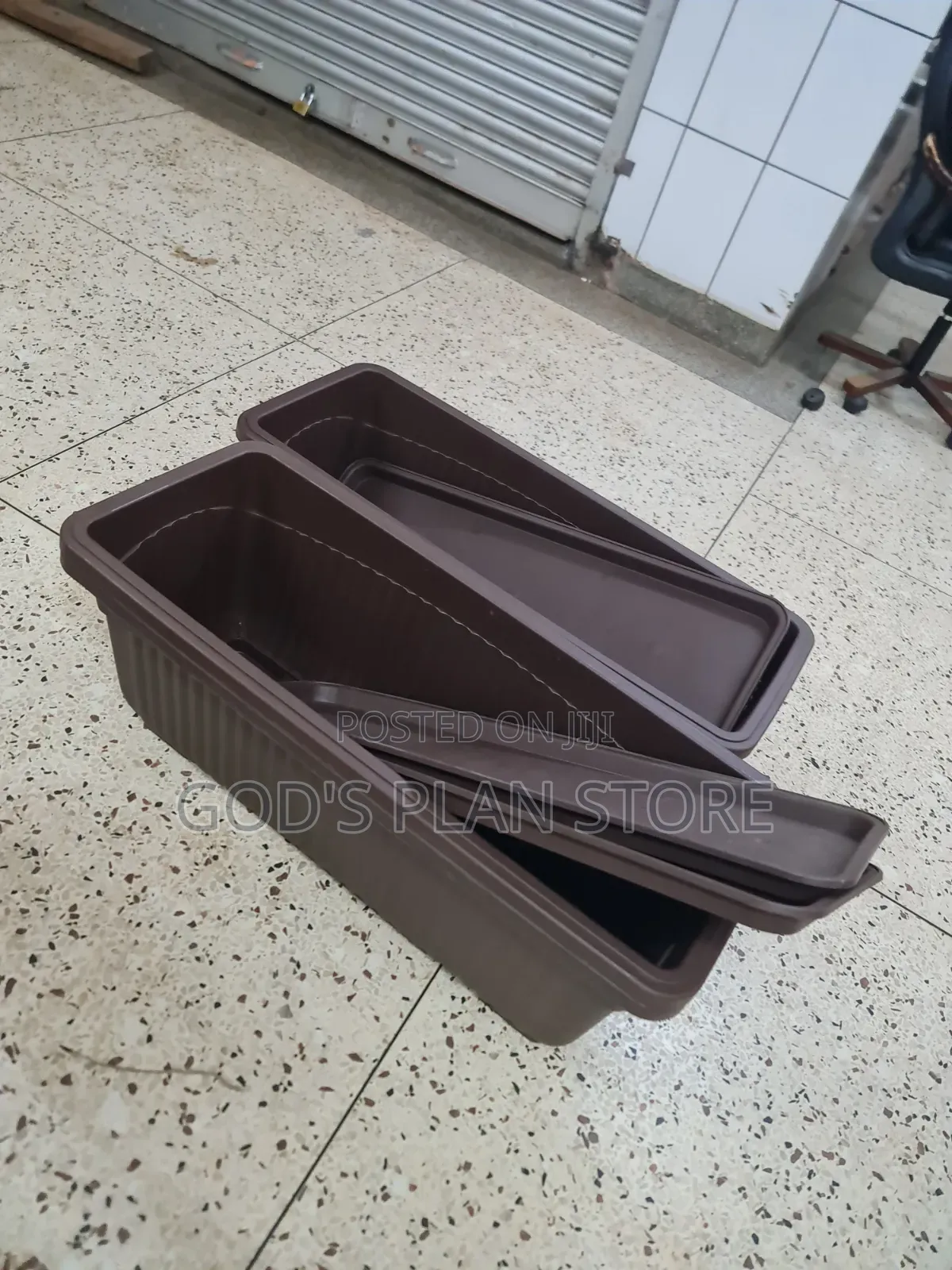 Simplistic Outdoor Rectangular Plastic Flower Pots Plastic Flower Pots