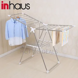 Metallic Clothes Drying Rack- Blue