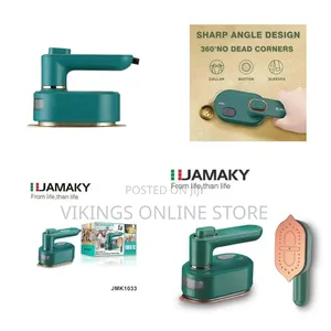 Jamaky Mini Travel Dry and Wet Iron 180c -Green