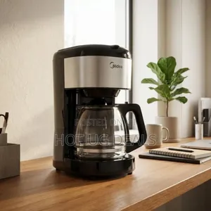 Midea 1.5l 12-Cup, Touchscreen, Drip Coffee Maker (Ma-D1502w2m )-Black
