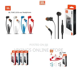Jbi Tune 110 Wired in-Earbud Headphones With Pure Bass Sound-Multicolo