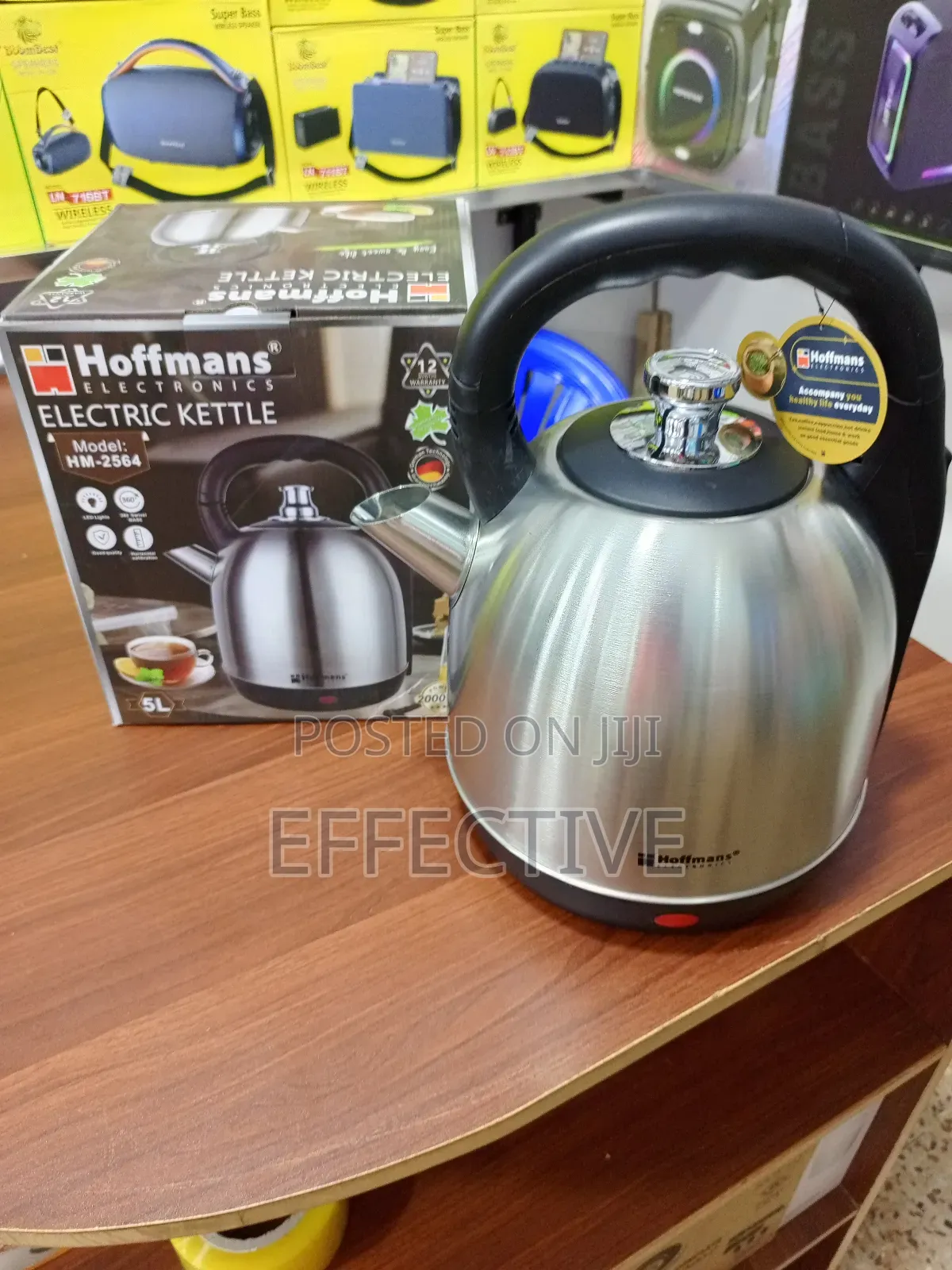 Hoffmans Electronics 5-liter Stainless Steel Electric Kettle.