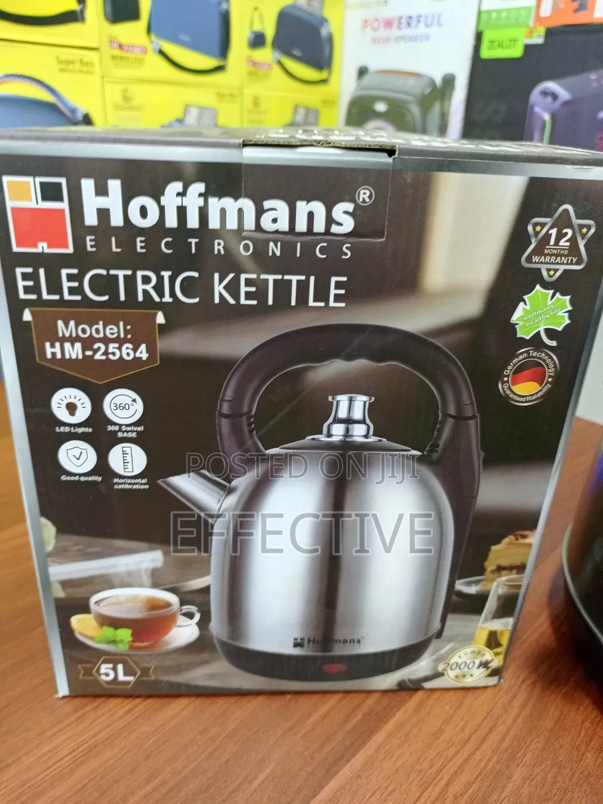 Hoffmans Electronics 5-liter Stainless Steel Electric Kettle.