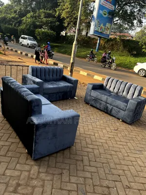 6 Seaters Plain Sofa Set