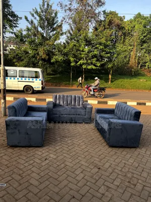 6 Seaters Plain Sofa Set