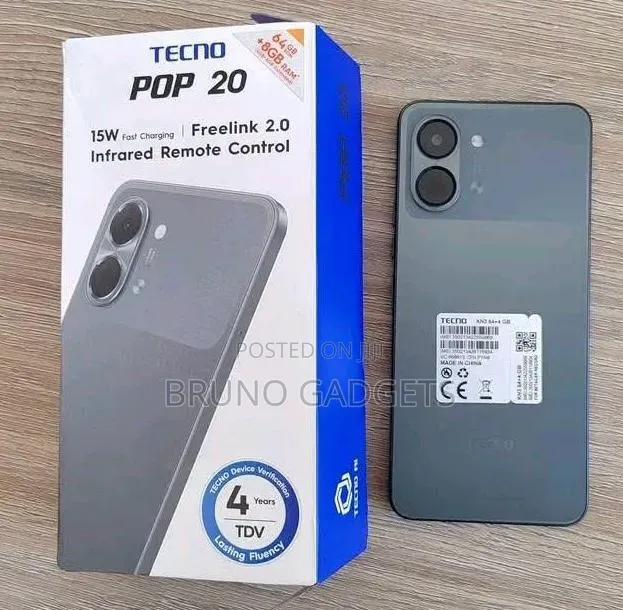 New Tecno Pop 20 64 GB Gray